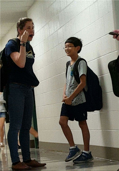 عکس/ کودک 11 ساله،استاد دانشگاه اوهایو