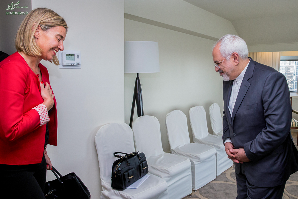 عکس/ دیدار موگرینی با ظریف در نیویورک