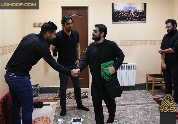 عکس/ کاپیتان استقلال در هیأت بنی‌فاطمه