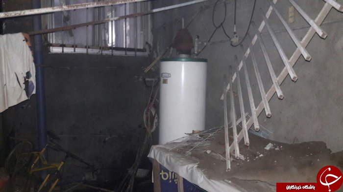 انفجار آبگرمکن دو مجروح بر جای گذاشت+تصاویر