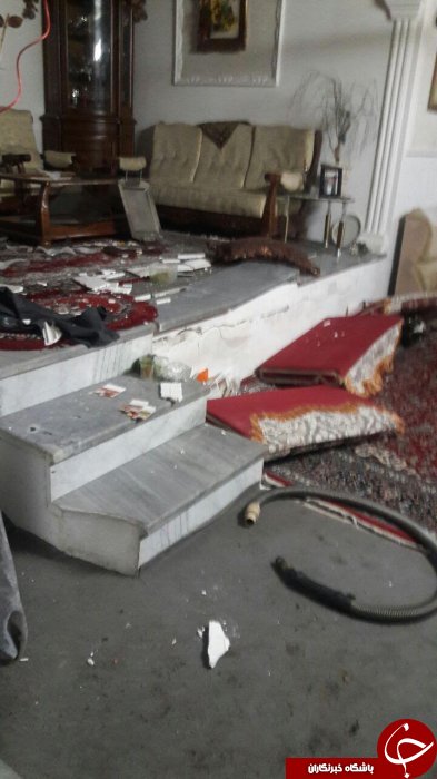 انفجار آبگرمکن دو مجروح بر جای گذاشت+تصاویر