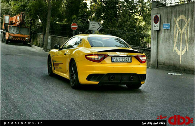 عکس/تنها مازراتی زرد فابریک در تهران