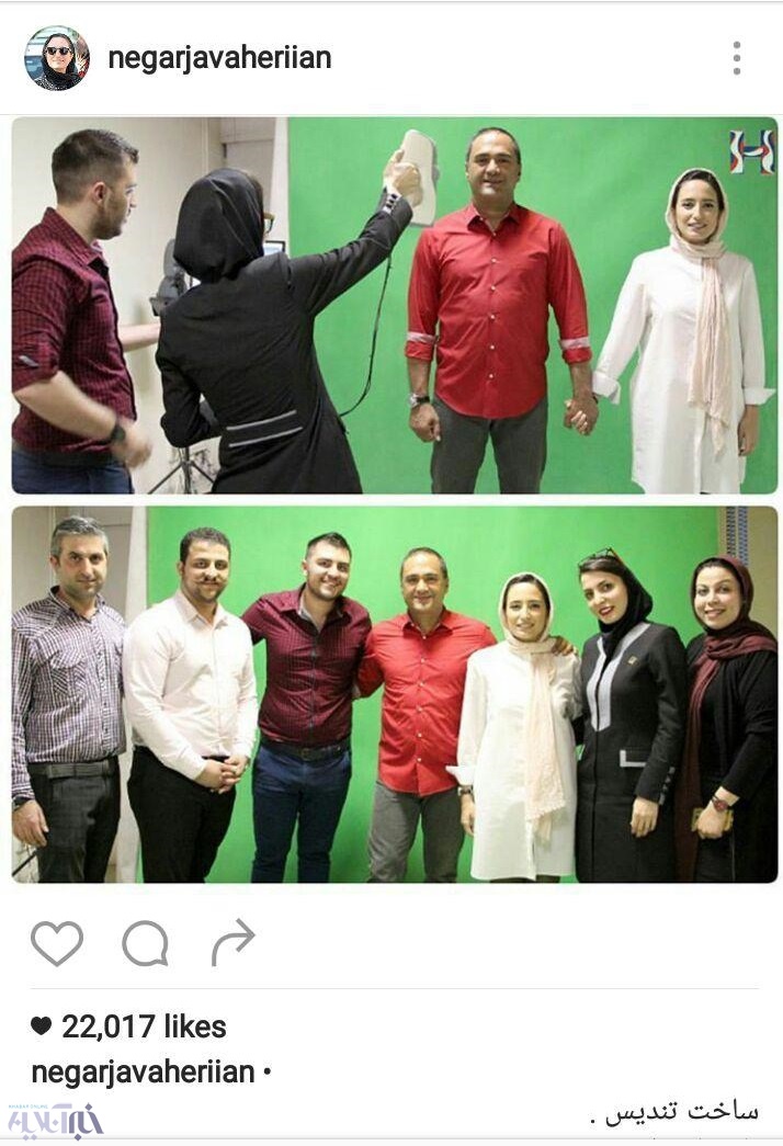 عکس/ساخت تندیس رامبدجوان و نگارجواهریان