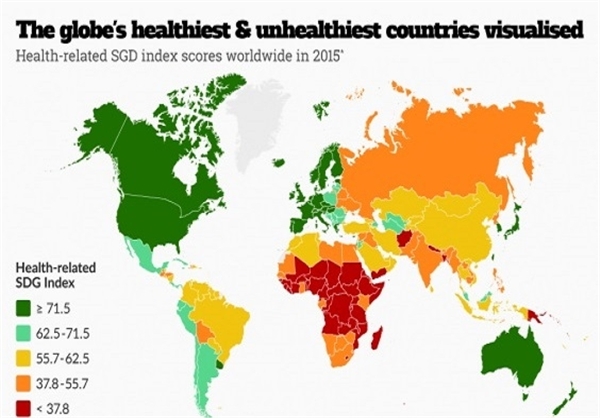 ناسالم‌ترین کشورهای جهان +تصاویر