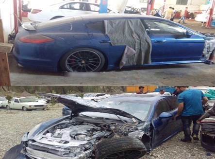 عکس/ تصادف شدید پورشه در تهران