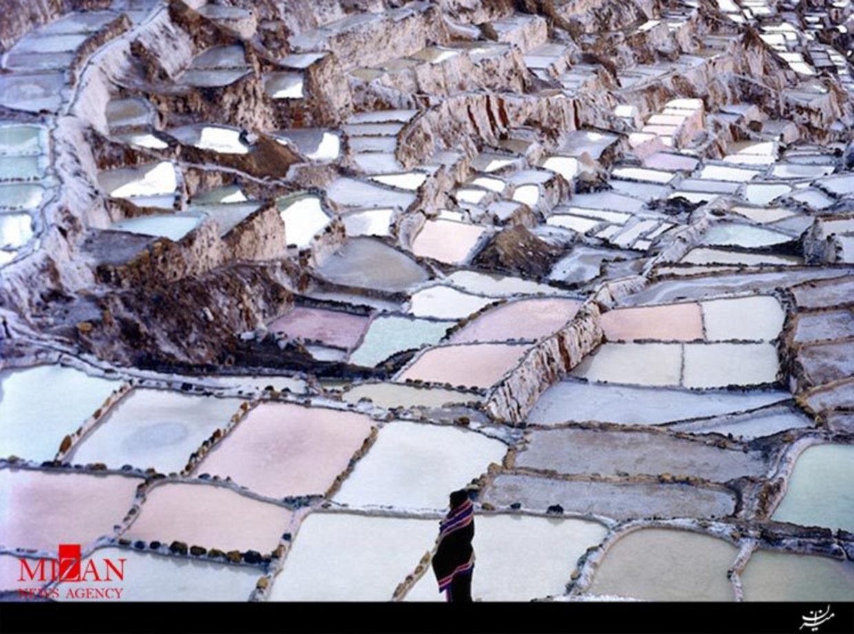 عکس/معادن نمک در کوه های آند