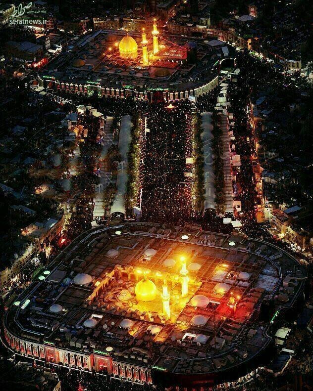 تصویر هوایی بسیار زیبا از بین الحرمین
