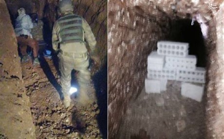 کشف تونل سری در مرز ترکیه و سوریه+تصاویر