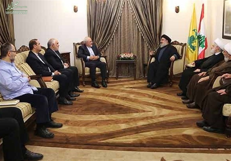 عکس/ دیدار ظریف با نصرالله در لبنان