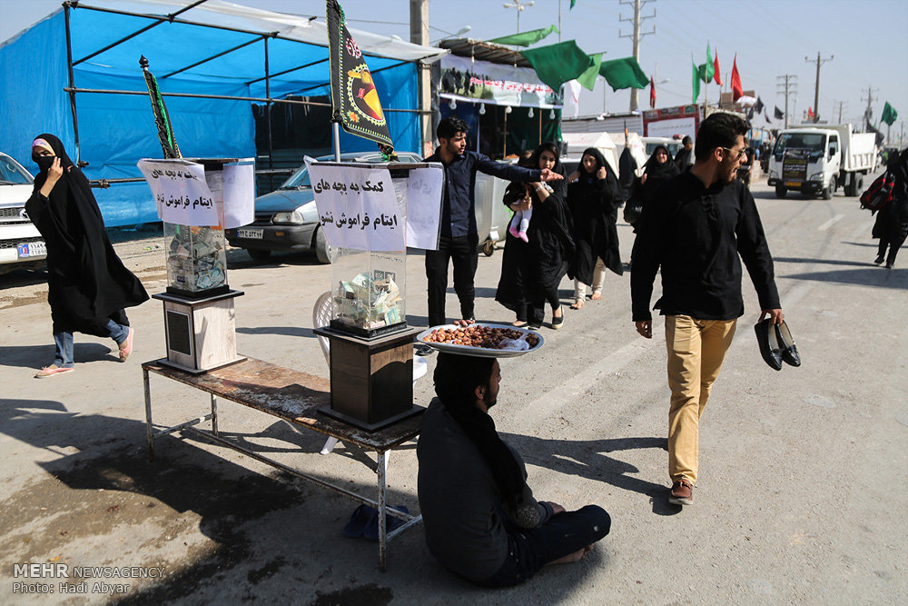 تصاویر/زائران اربعین در مرز شلمچه