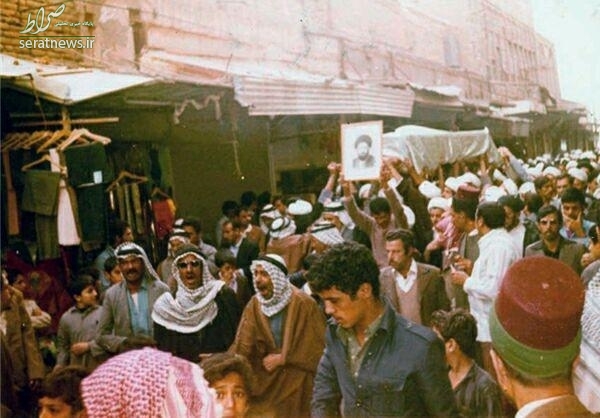 عکسی از تشییع پیکر سیدمصطفی خمینی