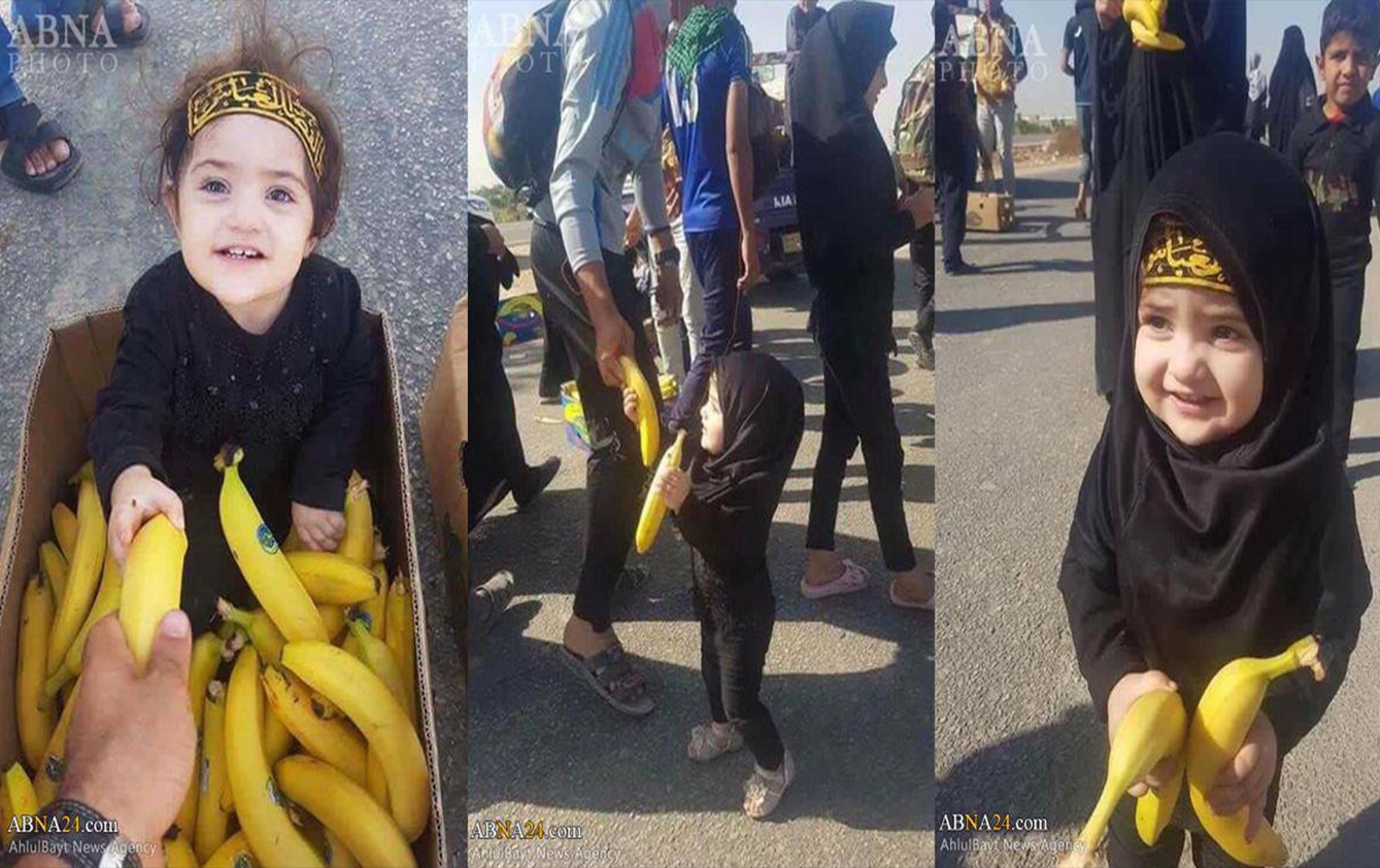 عکس/ کوچک ترین میزبان زائران اربعین