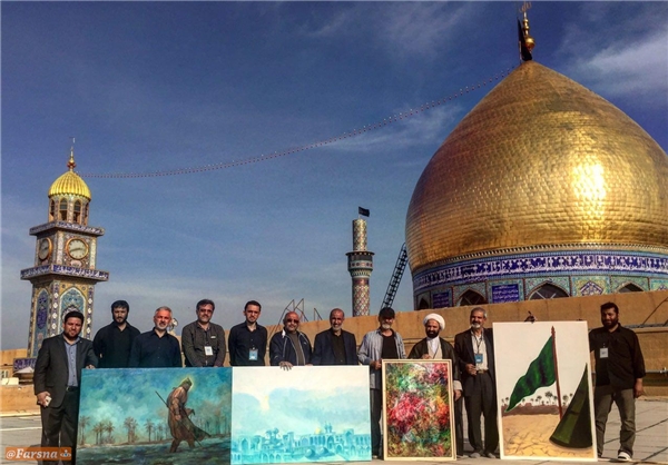 نقاشی واقعه کربلا بربام مسجدکوفه+تصاویر