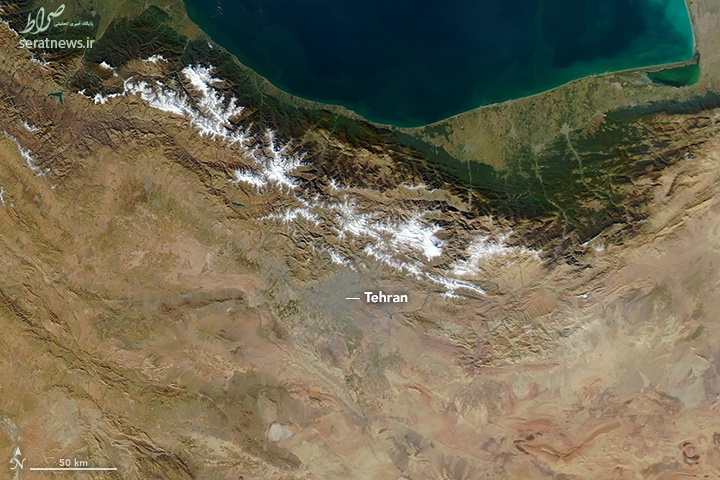 عکس هوایی ناسا از آلودگی هوای تهران عکس هوایی ناسا از آلودگی هوای تهران