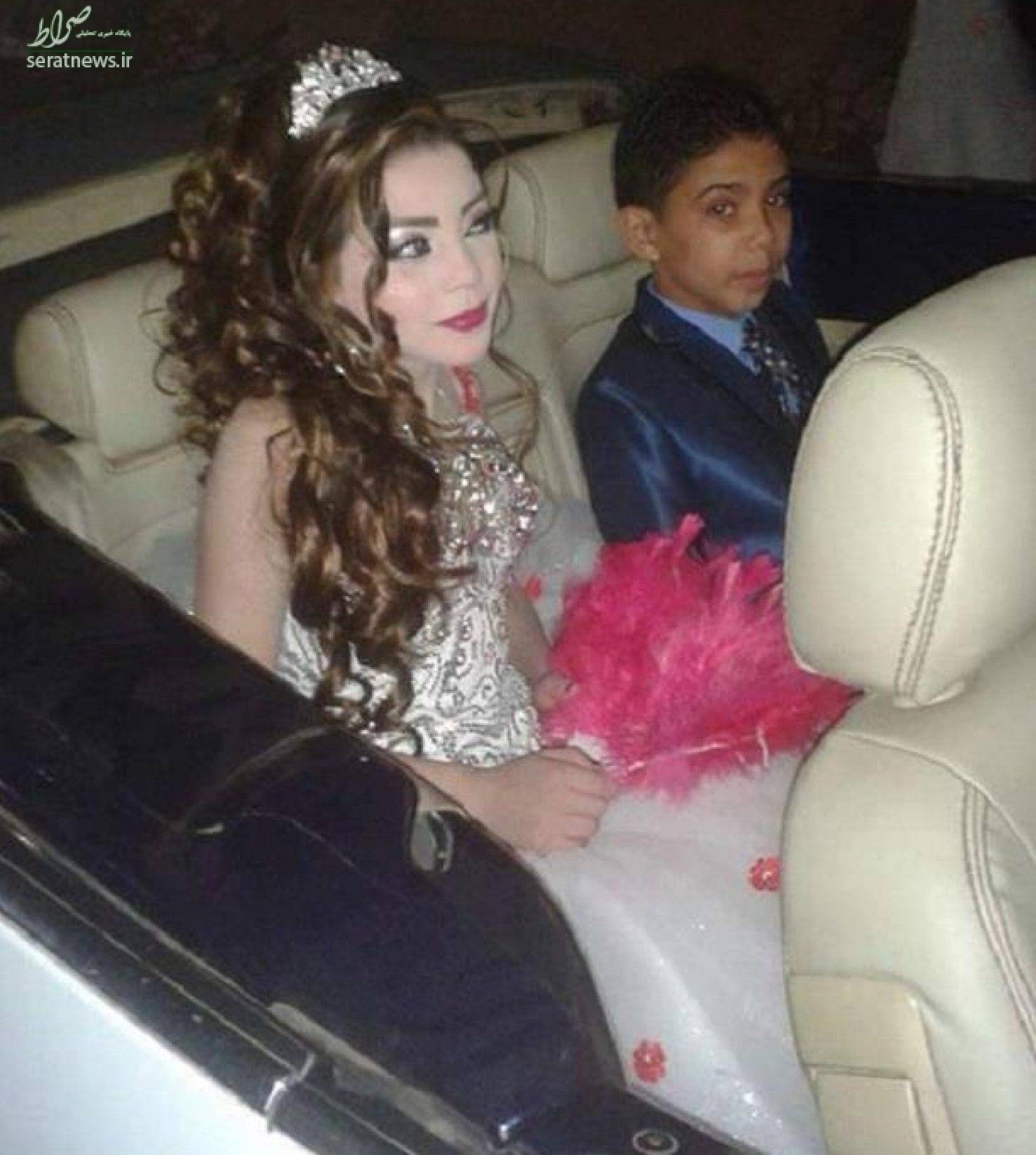 عکس/ ازدواج پسر ۱۲ ساله با دختر ۱۱ ساله‌