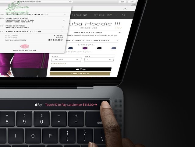لپ‌تاپ اپل با صفحه کلید لمسی +تصاویر