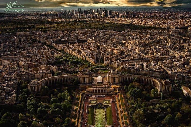 عکس/ شهر پاریس از بالای برج ایفل