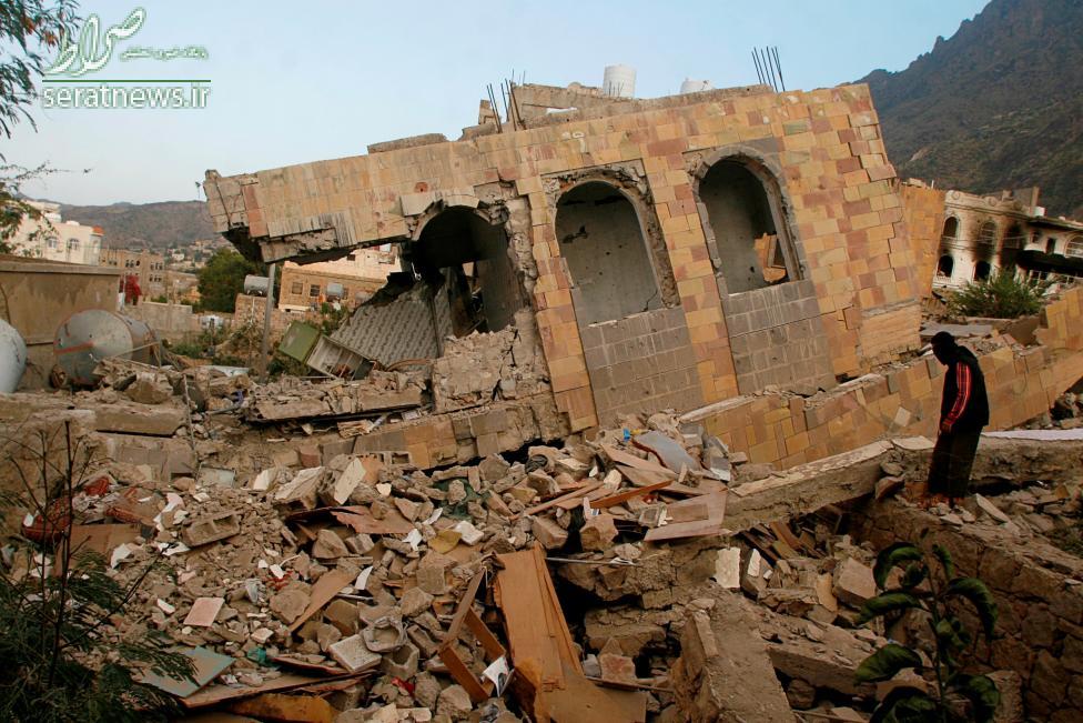 عکس/ویرانی ناشی از نقض آتش بس یمن