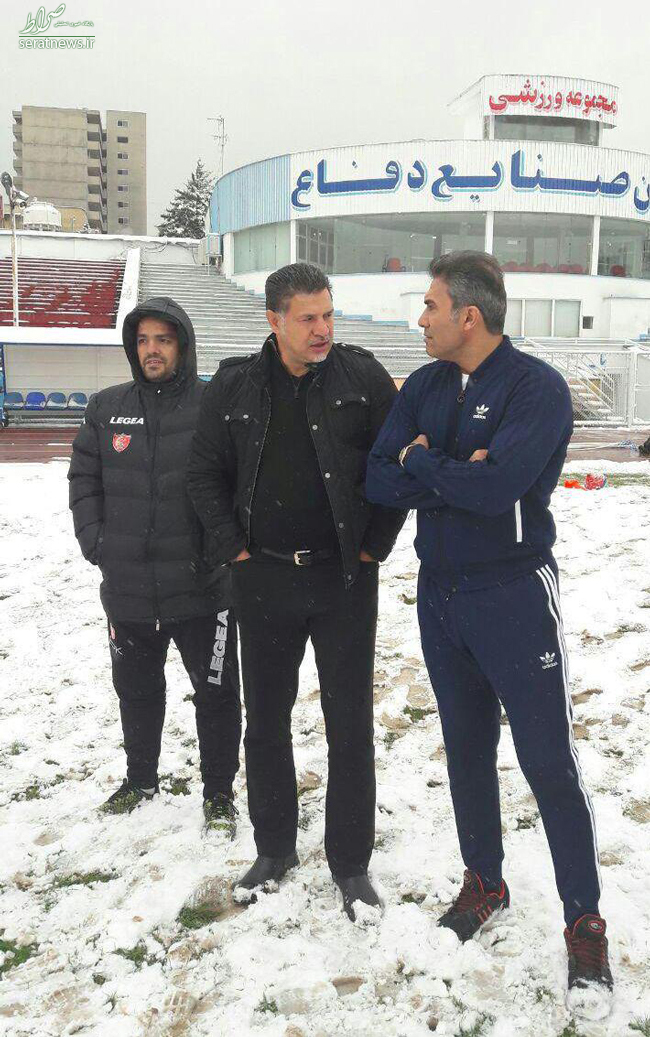 عکس/ ملاقات عقاب و شهریار در تمرین نفت