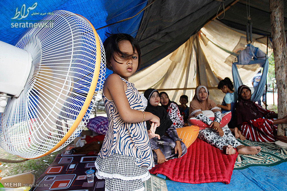 عکس/زندگی مردم زلزله زده اندونزی