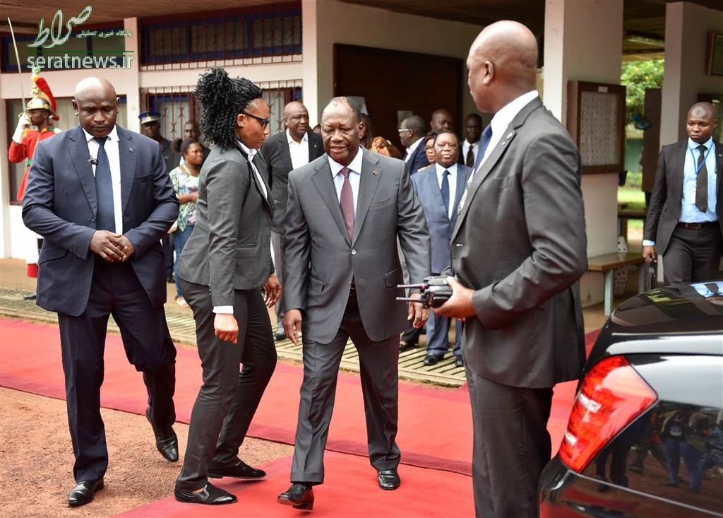 عکس/ بادیگاردهای رئیس‌جمهور ساحل عاج