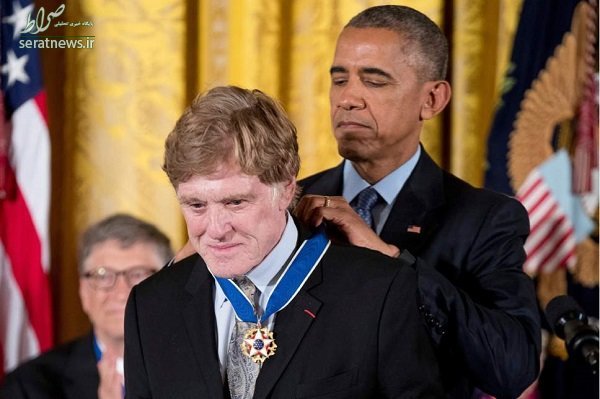 هالیوودی‌ها از اوباما مدال گرفتند +تصاویر