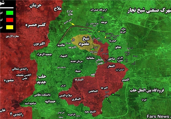 نیمی از شرق حلب آزاد شد +نقشه