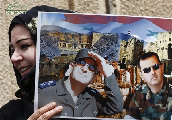 فریاد «مرگ بر آمریکا» در دمشق +تصاویر