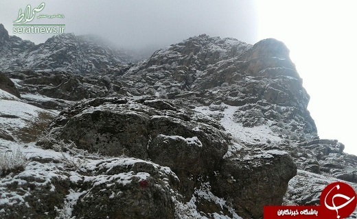 نمایی زیبا از اولین برف زمستانی در لرستان + تصاویر