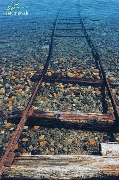 عکس/ ریل قطار در زیر آب عکس/ ریل قطار در زیر آب