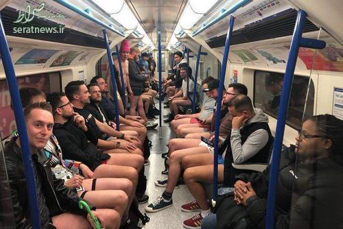 عکس/روز جهانی مترو بدون شلوار