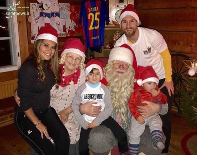 عکس/ جشن کریسمس مسی در کنار خانواده عکس/ جشن کریسمس مسی در کنار خانواده