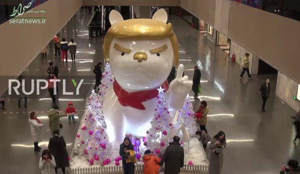 عکس/ مجسمه عجیب از ترامپ به مناسبت کریسمس عکس/ مجسمه عجیب از ترامپ به مناسبت کریسمس