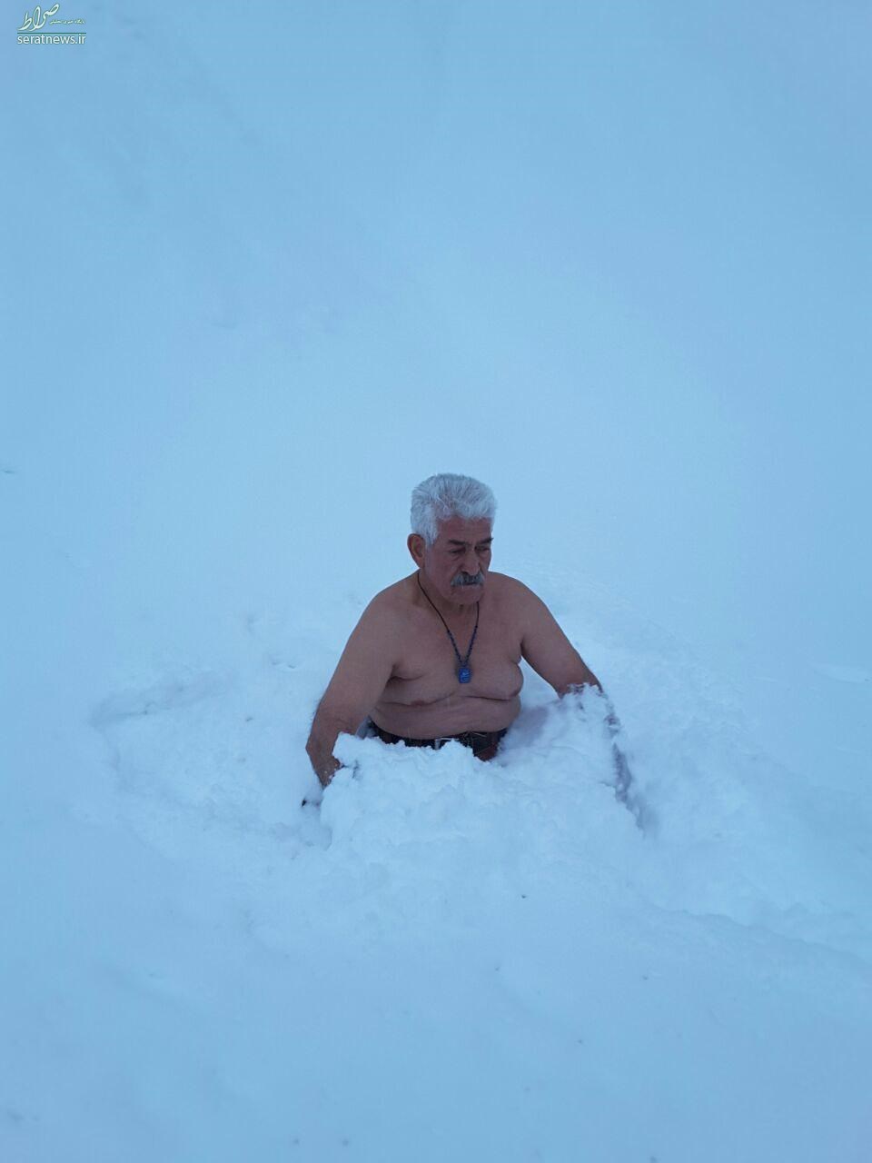 عکس/مرد برفی در ارتفاعات شمشک!