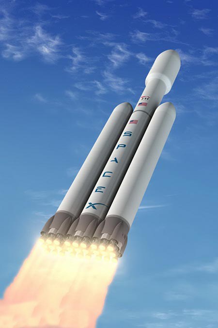 بزرگترین موشک جهان به فضا رفت بزرگترین موشک جهان به فضا رفت