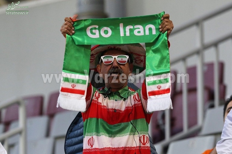 ایرانی وفادار در ورزشگاه عبداله بن‌خلیفه +تصاویر