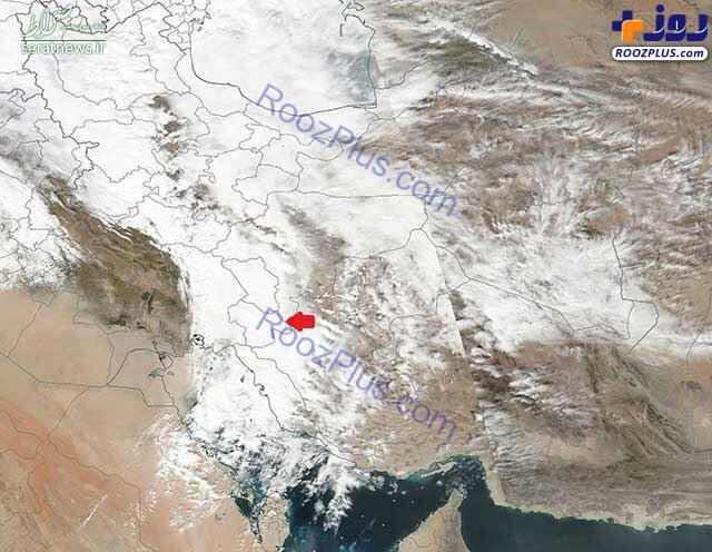 عکس/ نمای ماهواره‌ای از محل جست‌وجوی هواپیمای آسمان