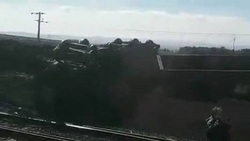 تصاویر/تصادف قطار در آمریکا