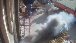 فیلم/ تخریب یک ساختمان دو طبقه اولین هدیه چهارشنبه سوری