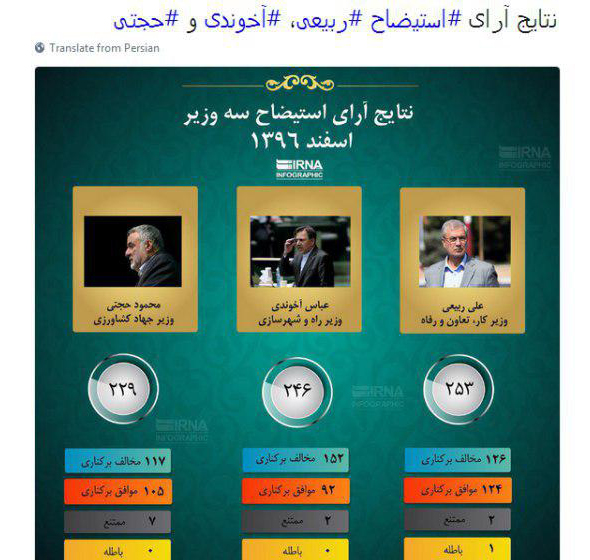 کل موجودی حساب آخوندی تا هزینه 90 میلیاردی هر استیضاح و سرانجام سوال از رئیس جمهور