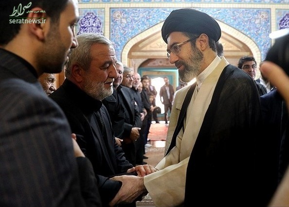 عکس/ فرزند رهبر انقلاب در مراسم ترحیم والده سردار جباری عکس/ فرزند رهبر انقلاب در مراسم ترحیم والده سردار جباری