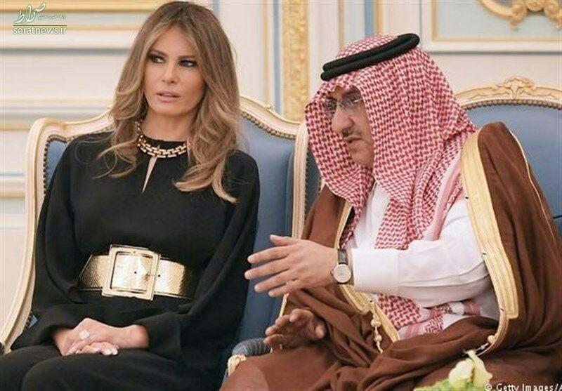 عکس/ گفت‌وگوی همسر ترامپ با ولیعهد عربستان