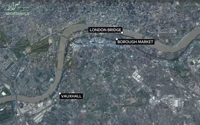 لندن در آشوب؛ زیر گرفتن رهگذران در «لاندن بریج» و حمله مسلحانه در «بورو مارکت» +تصاویر