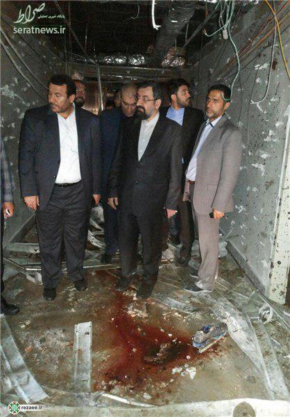 عکس/ محسن رضایی در محل حادثه تروریستی در مجلس