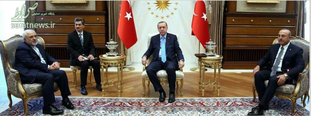 تصاویر/ دیدار ظریف با اردوغان در آنکارا
