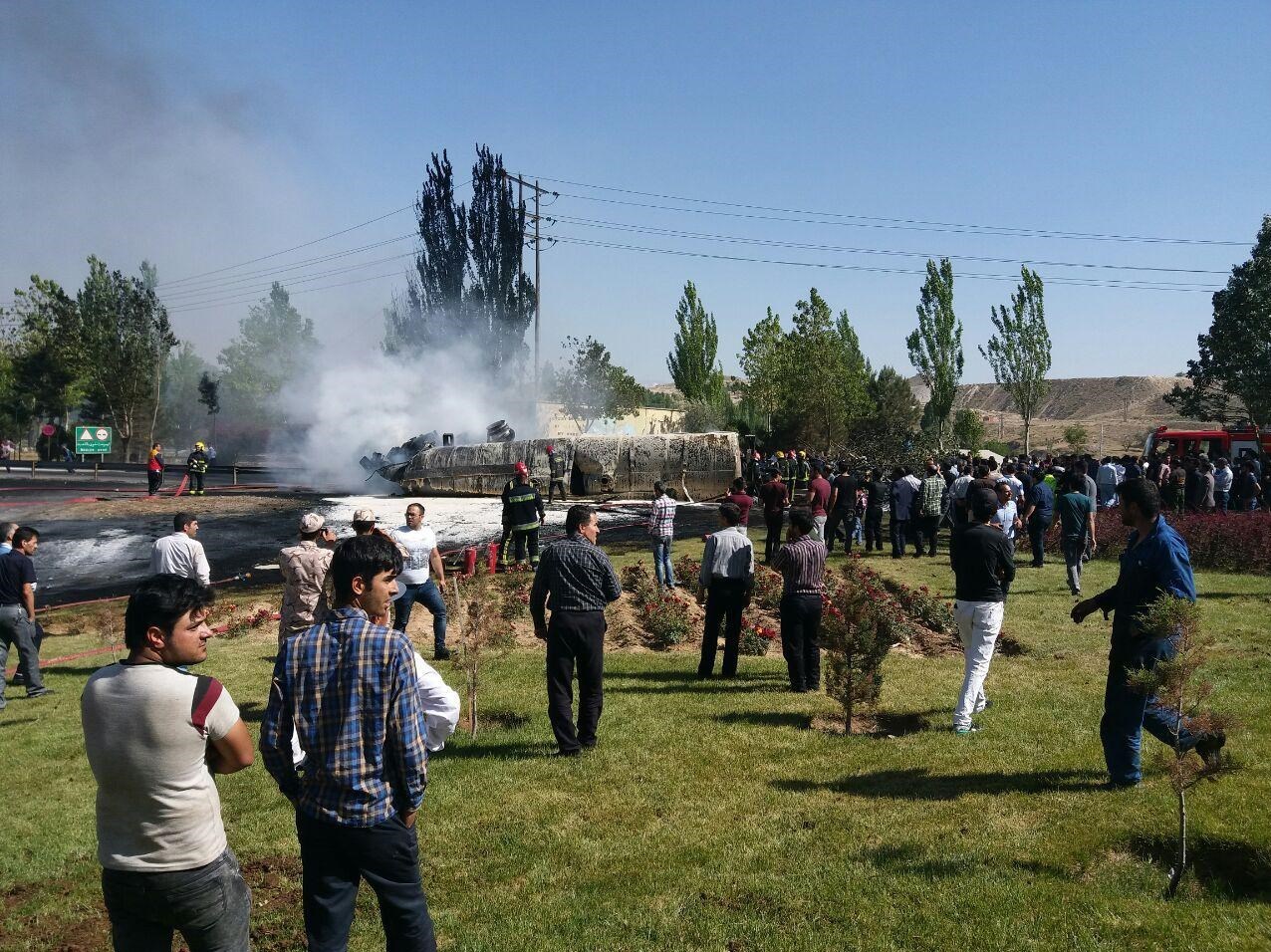 انفجار مرگبار تانکر سوخت در تبریز +تصاویر