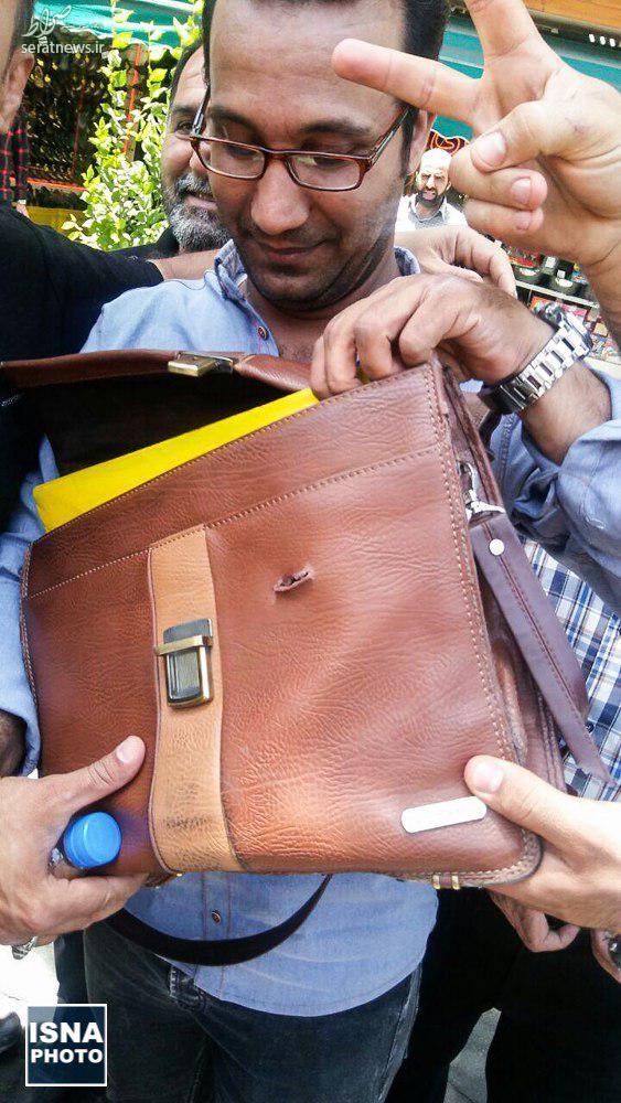 عکس/ رهگذر خوش شانس حمله تروریستی تهران