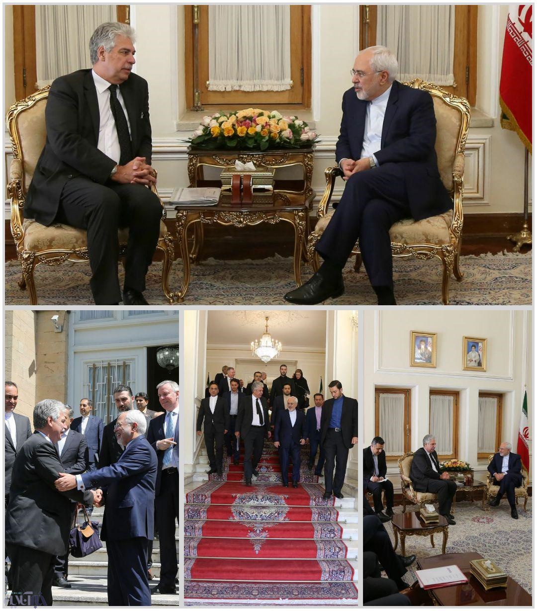 عکس/ دیدار ظریف با همتای اتریشی اش