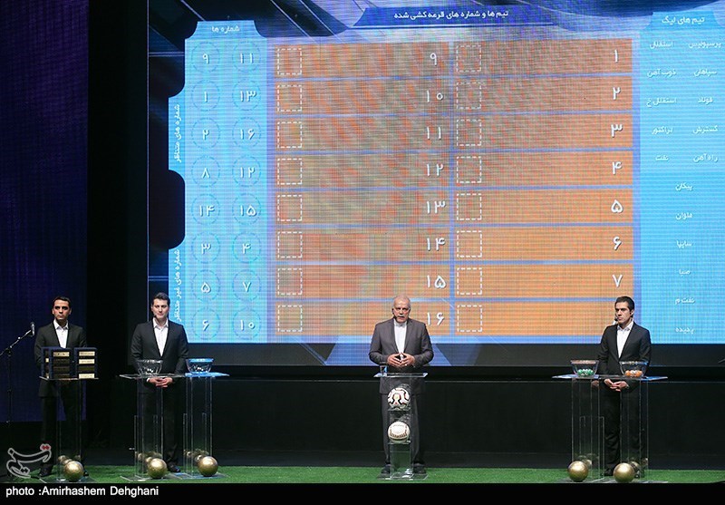 عکس/ آغاز مراسم قرعهکشی لیگ برتر فوتبال عکس/ آغاز مراسم قرعهکشی لیگ برتر فوتبال