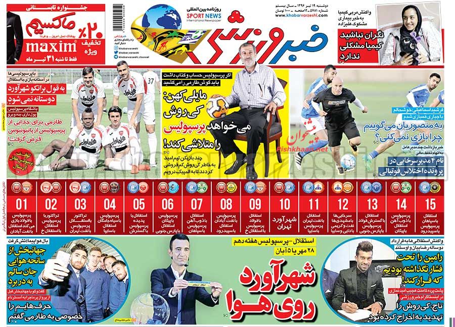 عکس/ شهرآورد روی هوا